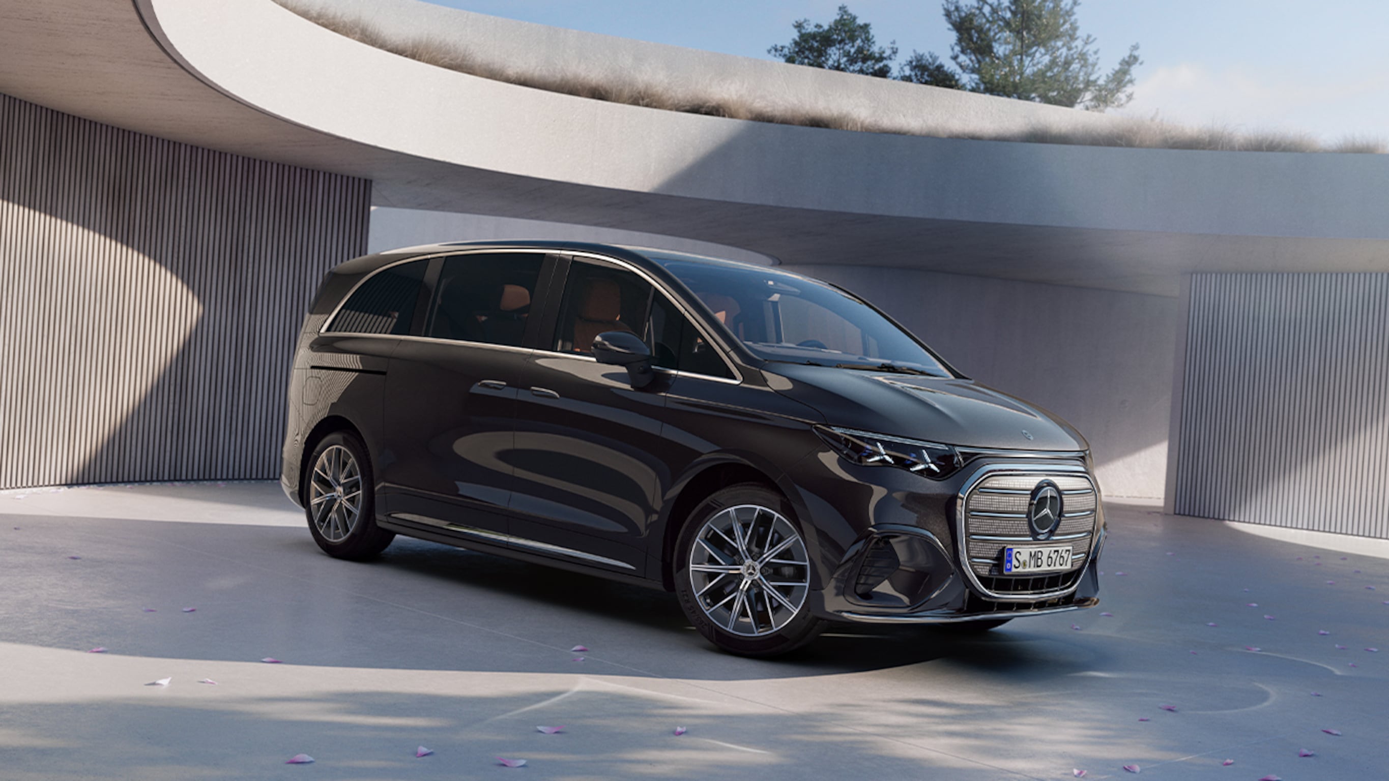 Mercedes-Benz VLE noir, visuel officiel d’illustration